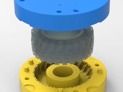 Mold for diecast Super Swamper Cobalt MT Tire Scale 1 to 10 3D print model