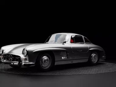 Mercedes-Benz 300SL Gullwing Low-poly 3D model