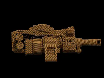 Sci-fi Gun 3D model get