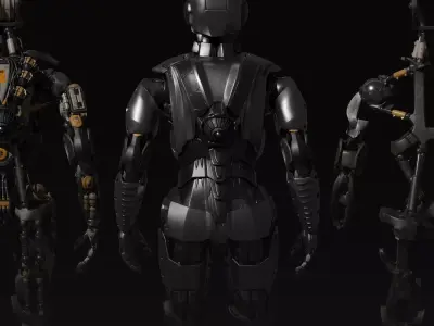 Robot Sci-Fi 3D model