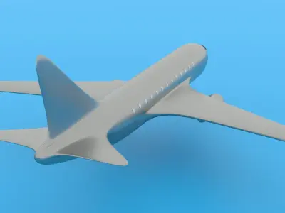 airplane passenger Low-poly 3D model