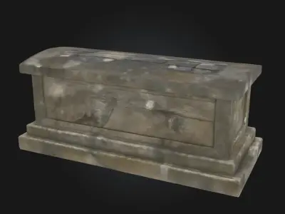Ancient Stone Sarcophagus  Echoes of a Forgotten Era 3D model