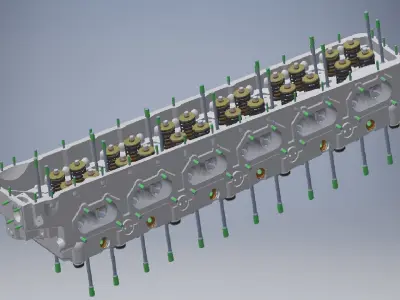 Engine head  3d model 3D model