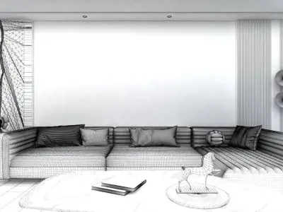 Interior Art - Dark Series - Part 1 01 3D model