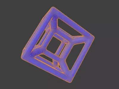 Tesseract  Hypercube  Print-Ready STL 3D print model