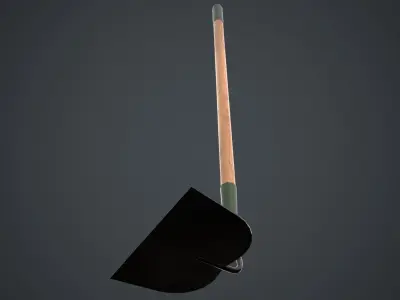 Hoe 3A Low-poly 3D model