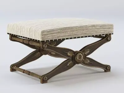 Classic Antique stool 3D model