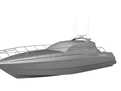 43 Foot Express Motor Yacht 3D model