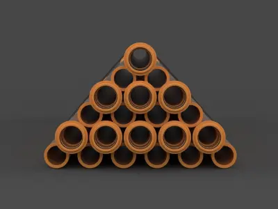 Plastic Pipe 3D model