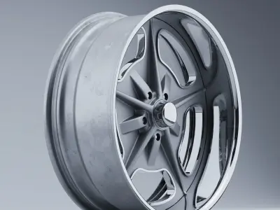 Billet Specialties BONNEVILLE Wheels Low-poly 3D model
