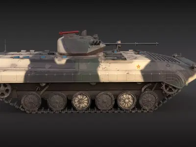 Chinese PLA ZBD-86 IFV Camo Dirt 3D model