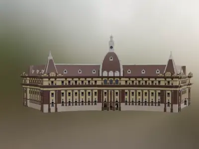 Brasov Prefecture - Historic Government Landmark 3D model