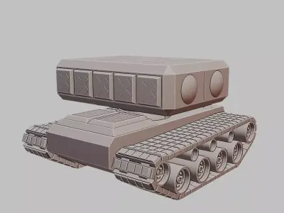 Heavy LRM Carrier Battle Vehicle 3D Printable Model 3D print model