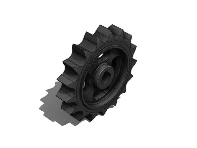Roda para Corrente Cilindrica Cylindrical Chain Wheel 3D model
