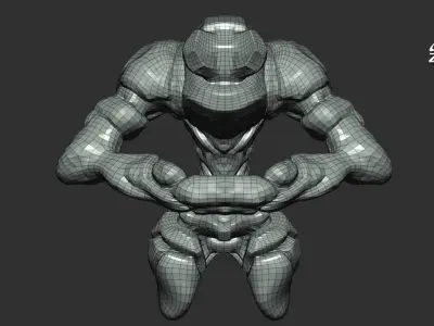 BubbleGum Creature Basemesh With UVs 3D model