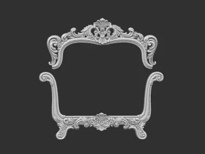 Carving Sofa Design 3D model