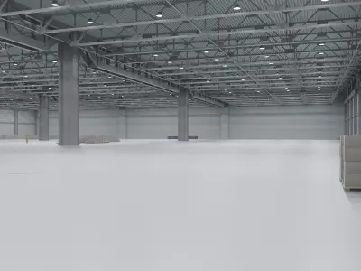 Warehouse Interior 3 Low-poly 3D model