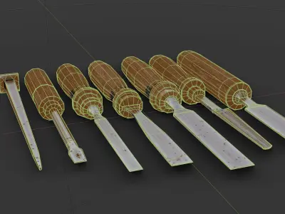 Tools package 01 Low-poly 3D model