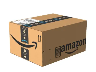 Amazon box 2J PBR 02 Low-poly 3D model