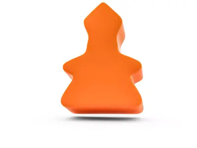Stylized Abbot Meeple  Board Game Asset  03 3D print model