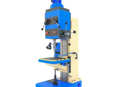 Drilling Machine press vertical 2N135 3D model