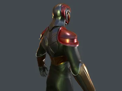 sci fi suit 3D model purchase