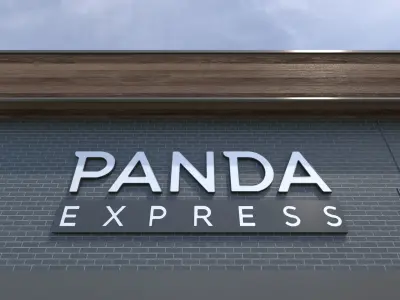 Retail-034 Panda Express With Site 3D model