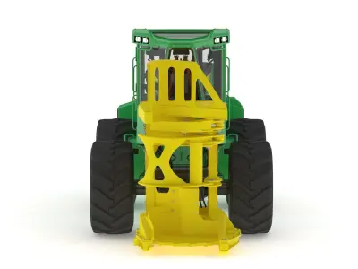 John Deere 643L-II Wheeled Feller Buncher 3D model