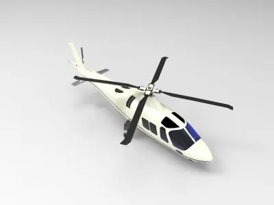 Helicopter AW109 3D model