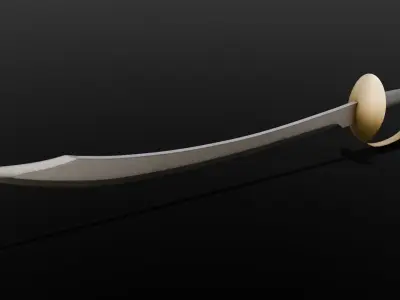 Sword 3D Model Low-poly 3D model