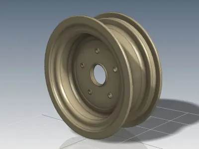 Steel Wheel Free 3D model