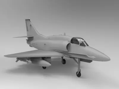 Lockheed Martin A-4AR Fightinghawk 3D print model