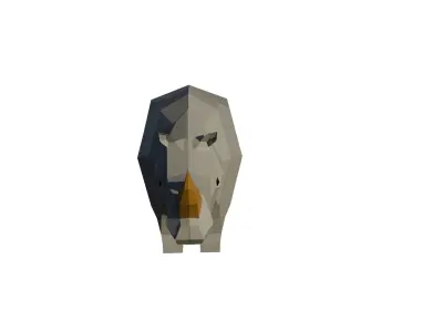 Low Poly Rhino Free low-poly 3D model