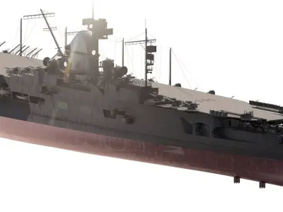 WW2 GERMAN NAVY AIRCRAFT CARRIER 3D model