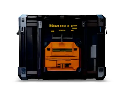 SciFi Cargo Container Game Asset Low-poly 3D model