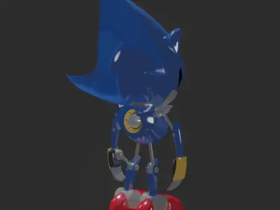 Metal Sonic-sonic menia style Free 3D model