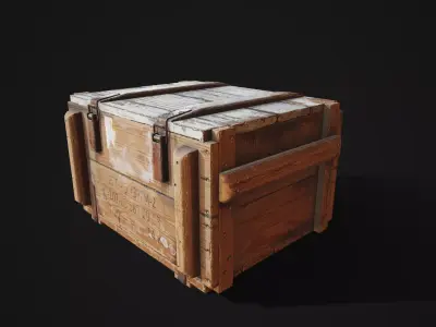 Military Crate Low-poly 3D model
