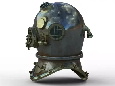 diving helmet 3D model