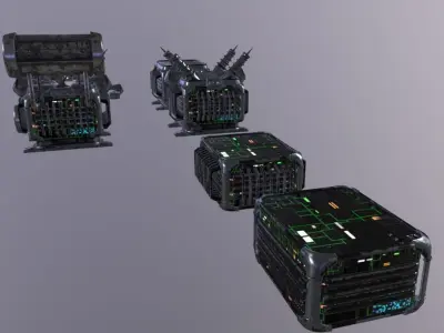 Voltage Changer PBR  Low-poly 3D model