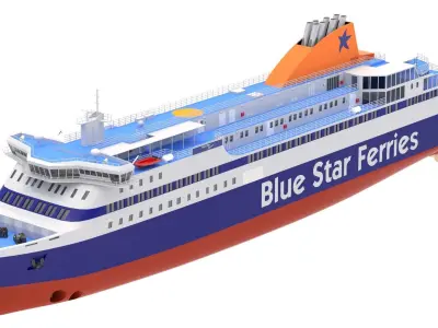 Blue Star Myconos 3D model