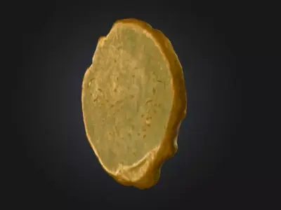 Ancient Emperor Coin Low-poly 3D model