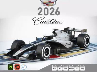 F1 Cadillac 2026 3D model