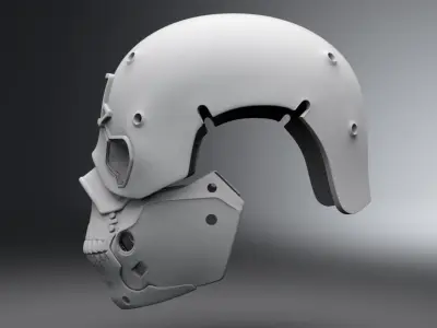 Wolves Helmet  3D print model