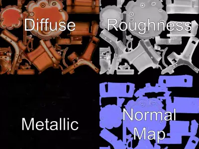Vintage Rusted Dynamite model pack Low-poly 3D model