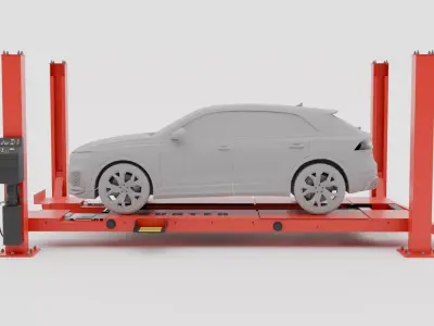 Car Lift Hunter L451 Model 3D model