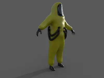 Hazard Suit Rigged PBR 3D model