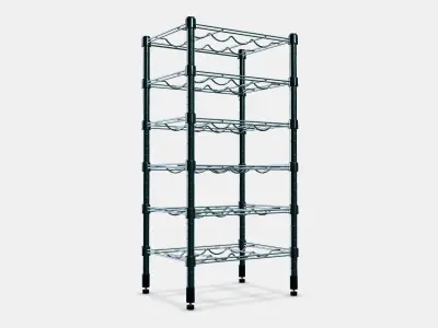 OMAR Bottle shelf Low-poly 3D model