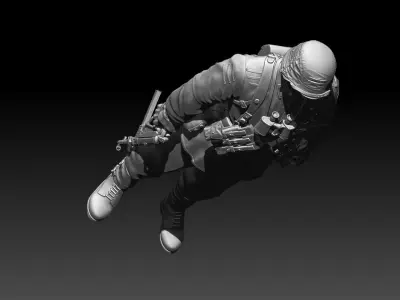 German soldier 3D print model