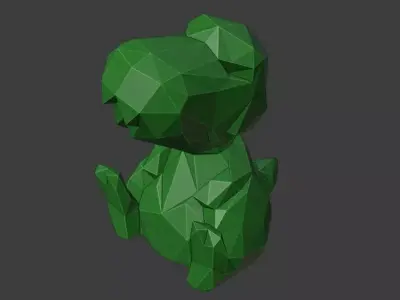 Low Poly cuter dinosaur Free low-poly 3D model