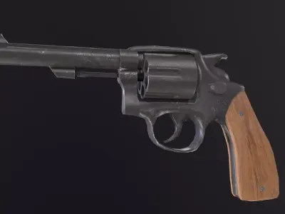 Revolver 3D model buy